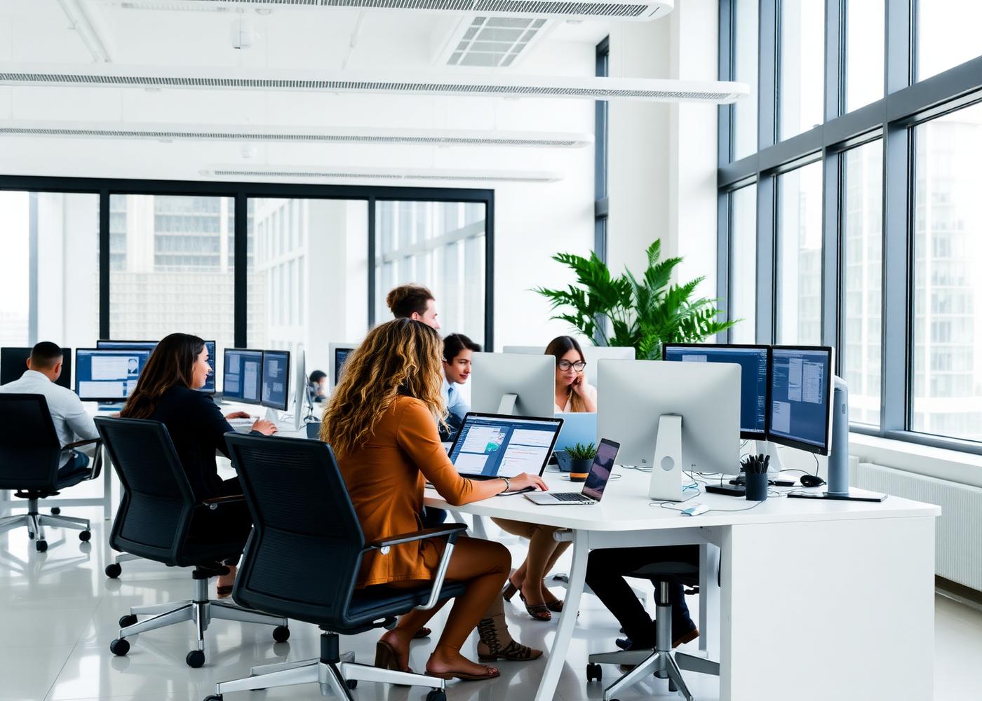 Our team in the office